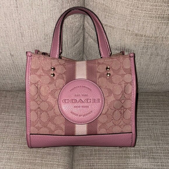 Coach Pink Mini Dempsey with Crossbody - Picture 1 of 4